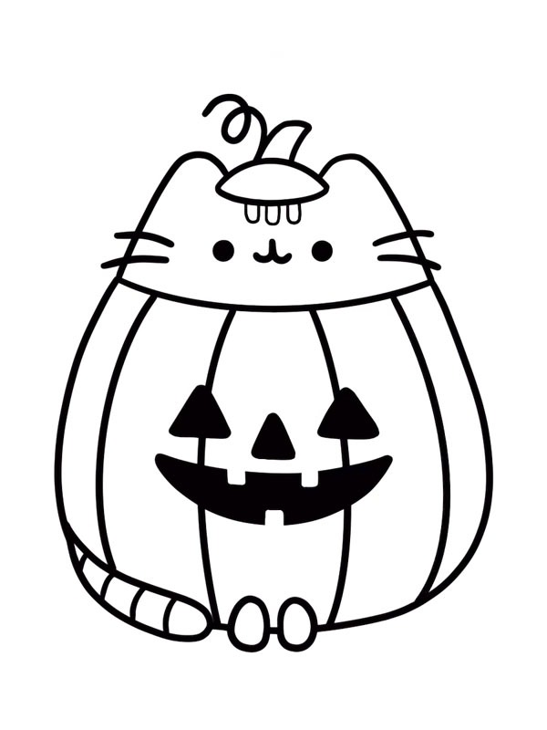 Pusheen græskar Tegninger Pusheen græskar Tegninger