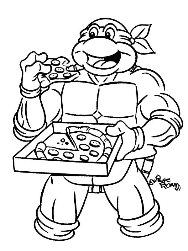 Raphael spiser pizza Tegninger Raphael spiser pizza Tegninger
