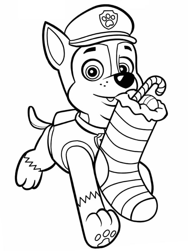 Rocky med julesok Tegninger Rocky med julesok Tegninger