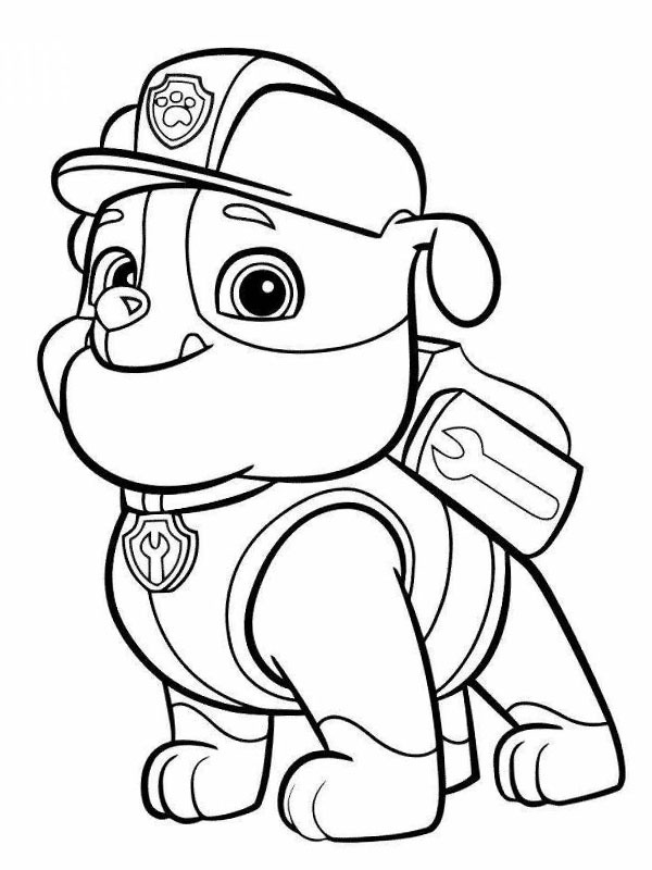 Rubble PAW Patrol Tegninger Rubble PAW Patrol Tegninger