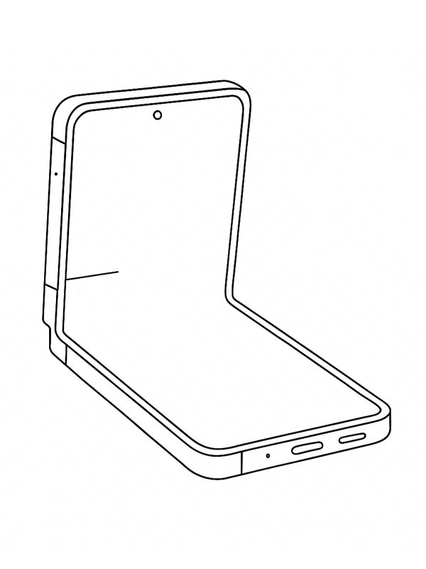 Samsung Galaxy Z Flip7 Tegninger Samsung Galaxy Z Flip7 Tegninger