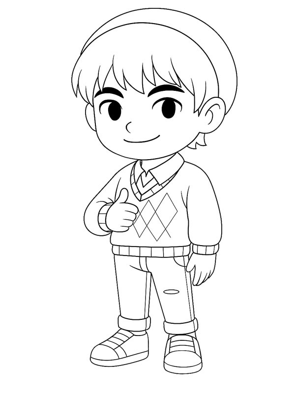 S&oslash;d Baby Saja (Saja boys) Tegninger