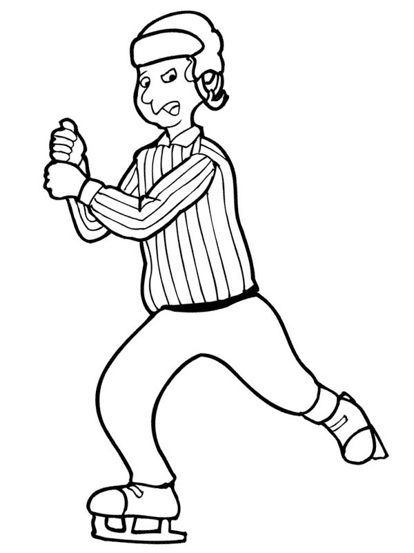 Ishockey dommer Tegninger Ishockey dommer Tegninger