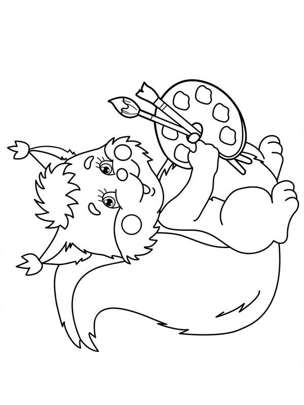 Egern maleri Tegninger Egern maleri Tegninger
