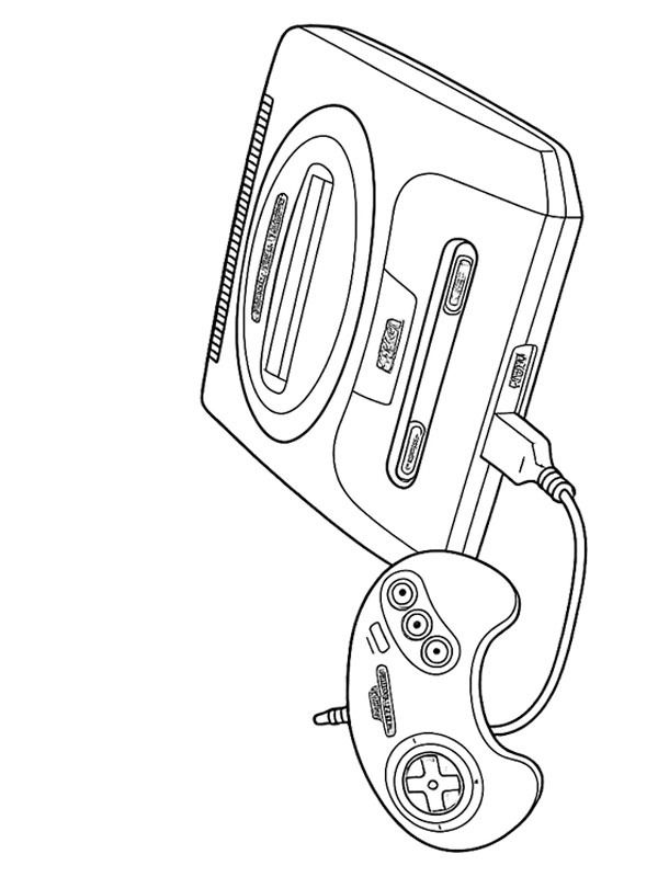 Sega Mega Drive Tegninger Sega Mega Drive Tegninger