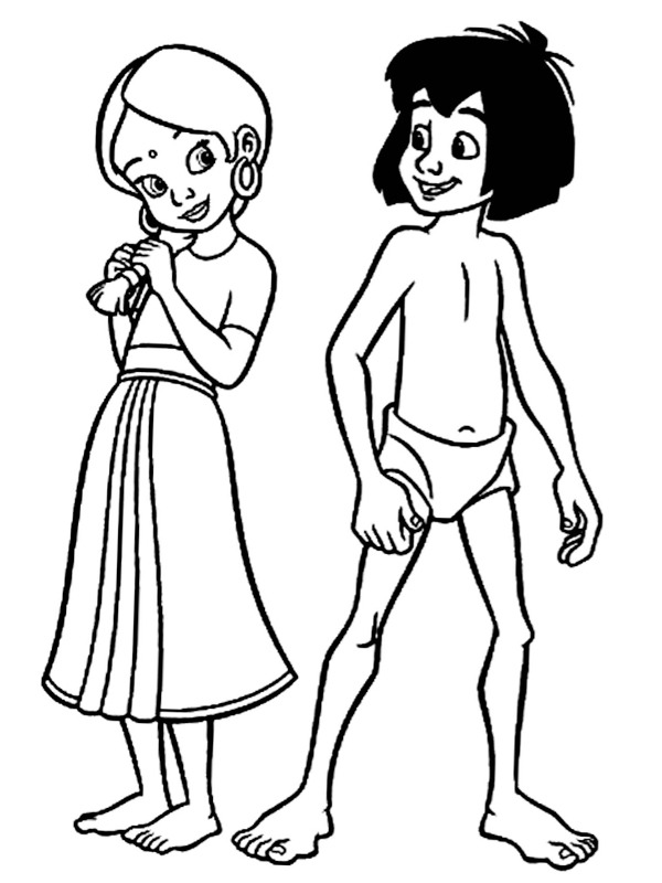 Shanti og Mowgli Tegninger Shanti og Mowgli Tegninger