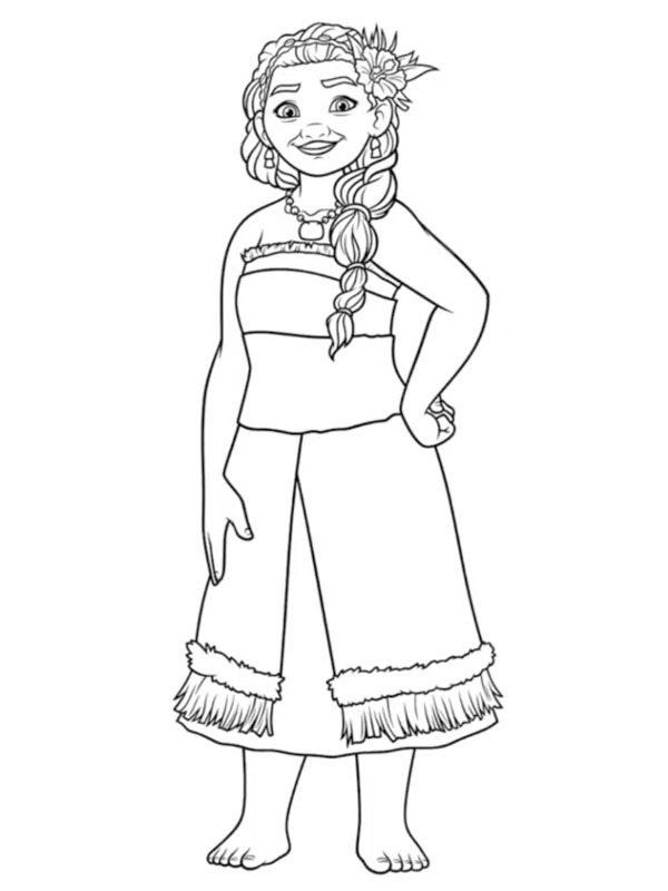 Sina (Vaiana) Tegninger Sina (Vaiana) Tegninger