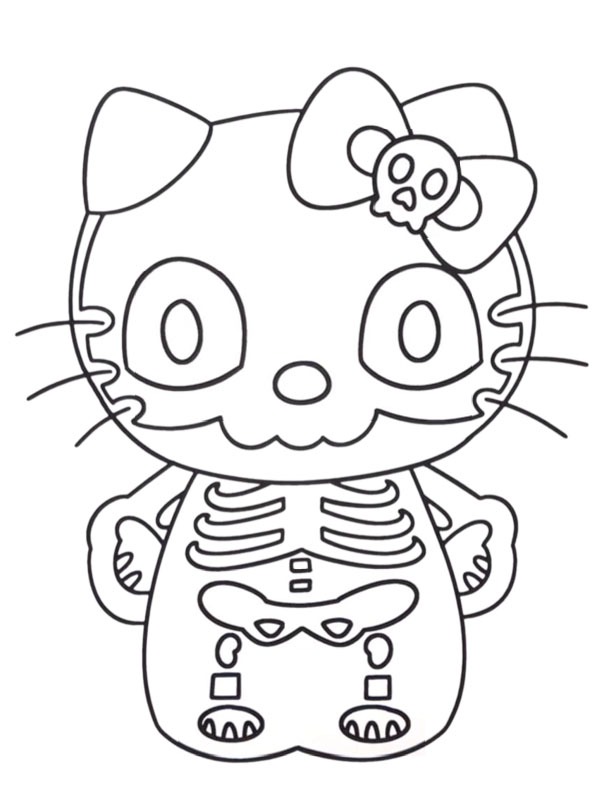Skelet Hello Kitty Tegninger Skelet Hello Kitty Tegninger