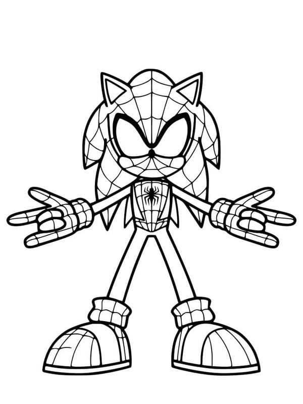 Sonic Spider-Man Tegninger Sonic Spider-Man Tegninger