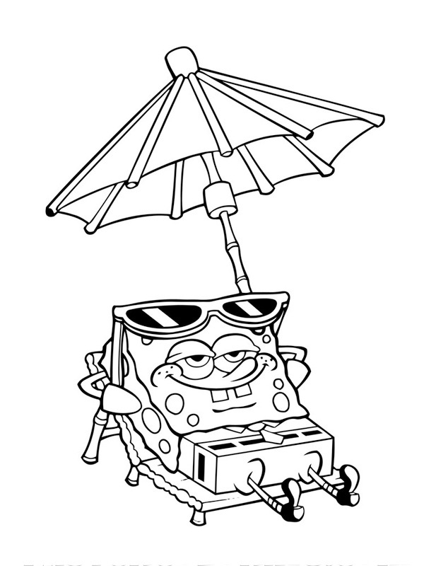 Svampebob på stranden Tegninger Svampebob på stranden Tegninger