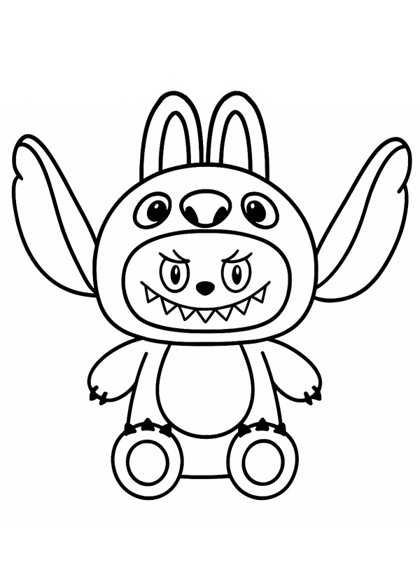 Stitch som Labubu Tegninger Stitch som Labubu Tegninger