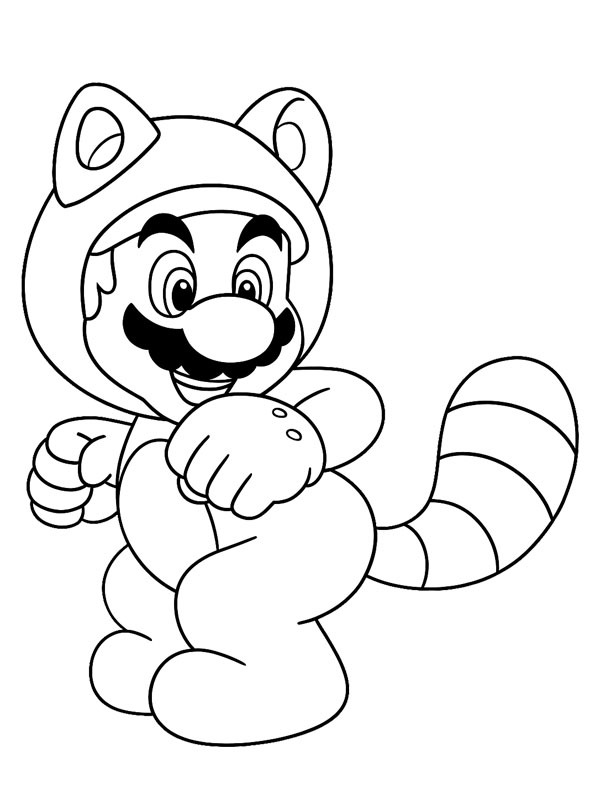Tanooki Mario Tegninger