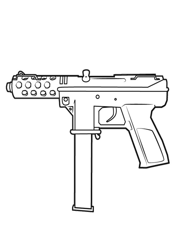 TEC-9 pistol Tegninger TEC-9 pistol Tegninger