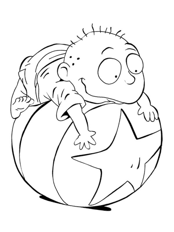 Tommy Pickles leger med en bold Tegninger Tommy Pickles leger med en bold Tegninger