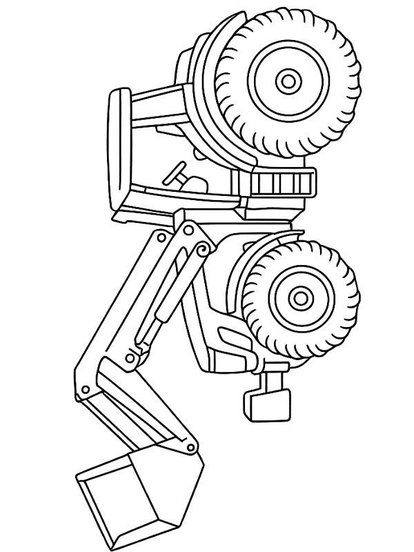 Traktor med frontl&aelig;sser Tegninger