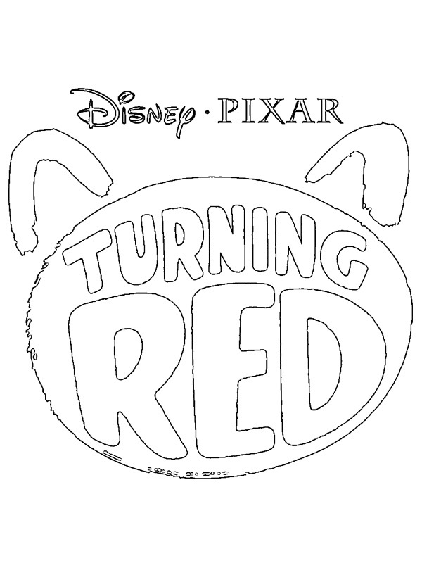 Rød (Turning Red) logo Tegninger Rød (Turning Red) logo Tegninger