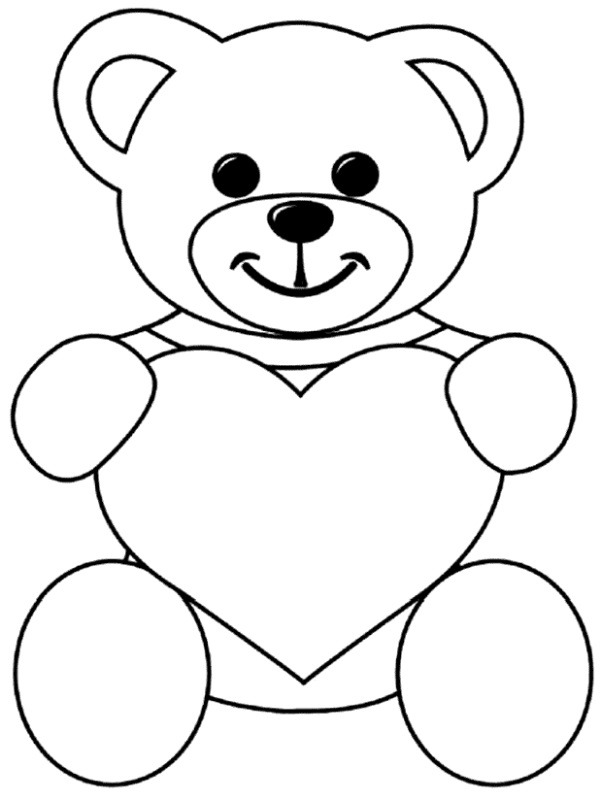 Valentin teddybjørn Tegninger