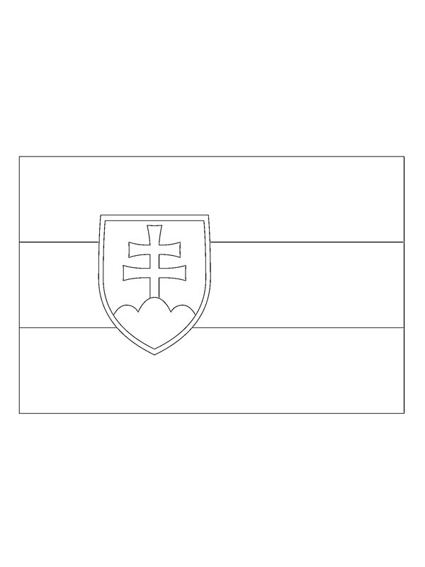 Slovakiets flag Tegninger Slovakiets flag Tegninger