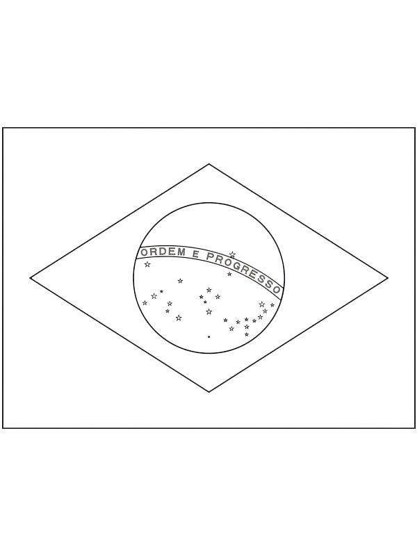 Brasiliens flag Tegninger Brasiliens flag Tegninger