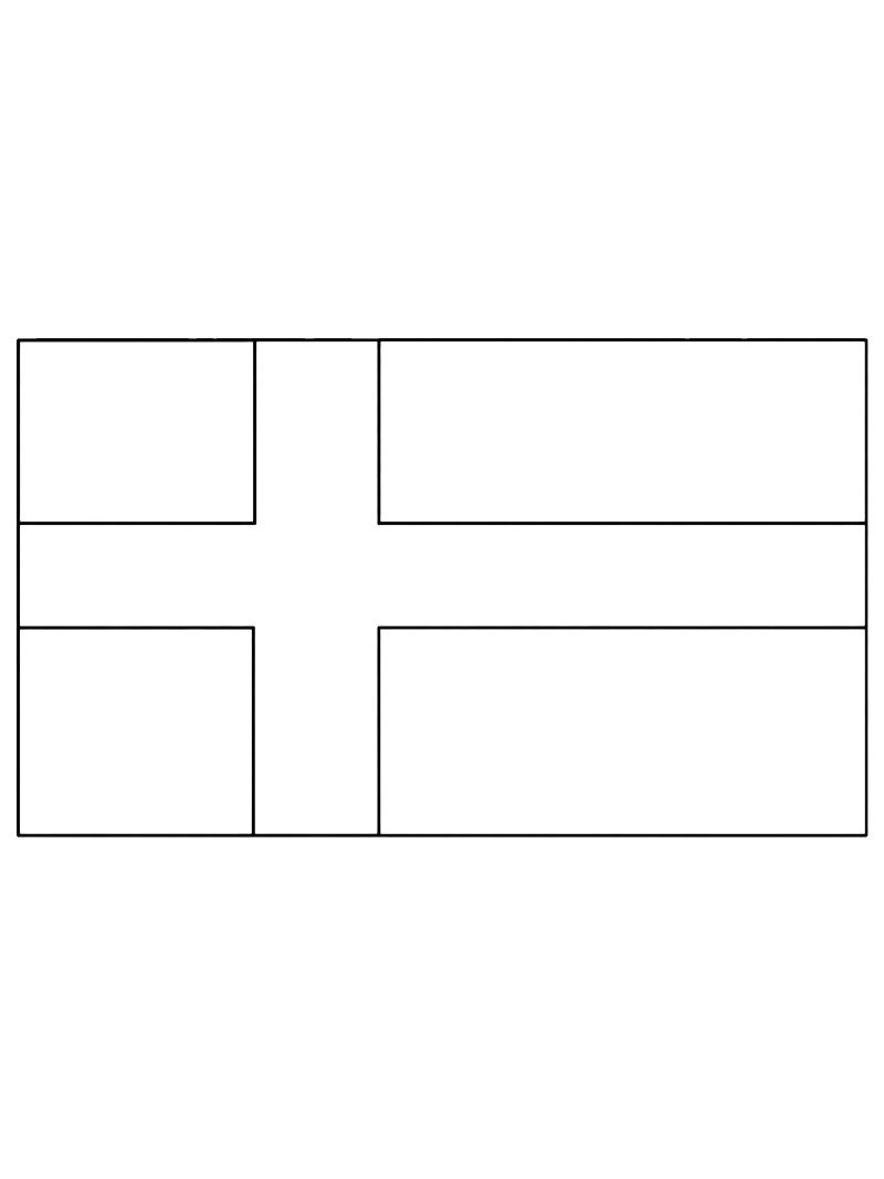 Svensk flag Tegninger Svensk flag Tegninger