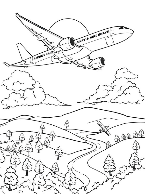 Fly i luften Tegninger Fly i luften Tegninger