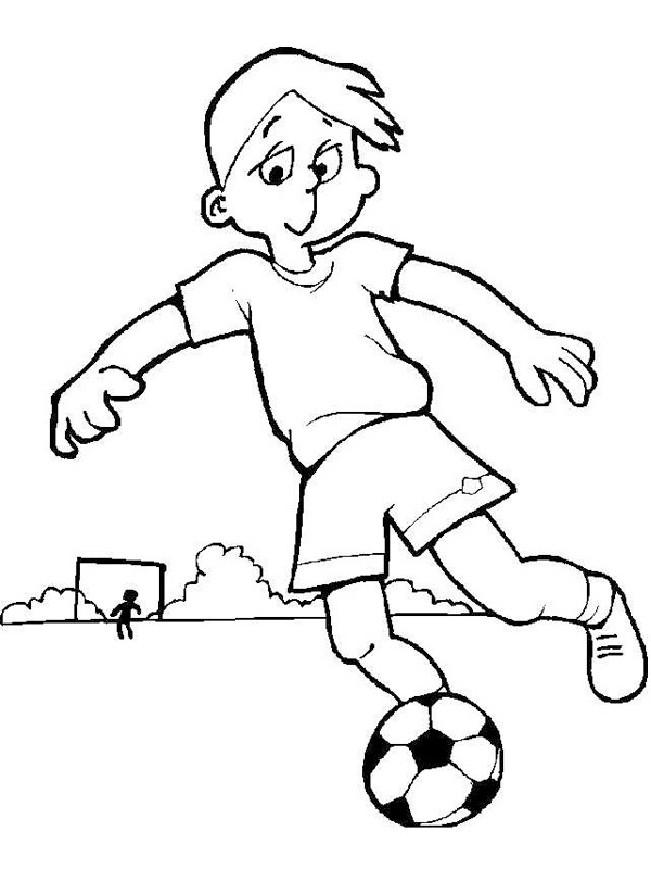 Spiller fodbold Tegninger Spiller fodbold Tegninger