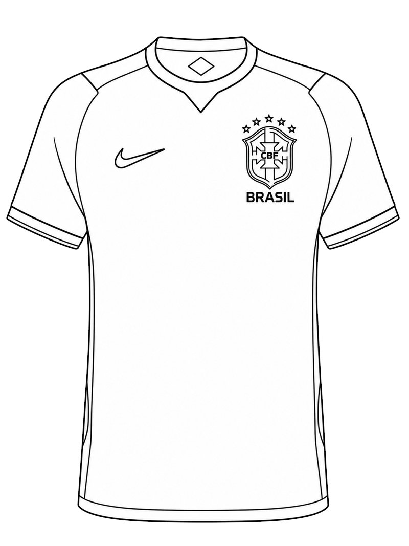 Brasiliens Fodboldtr&oslash;je Tegninger