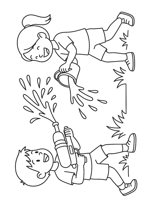 Vandsjov i haven Tegninger