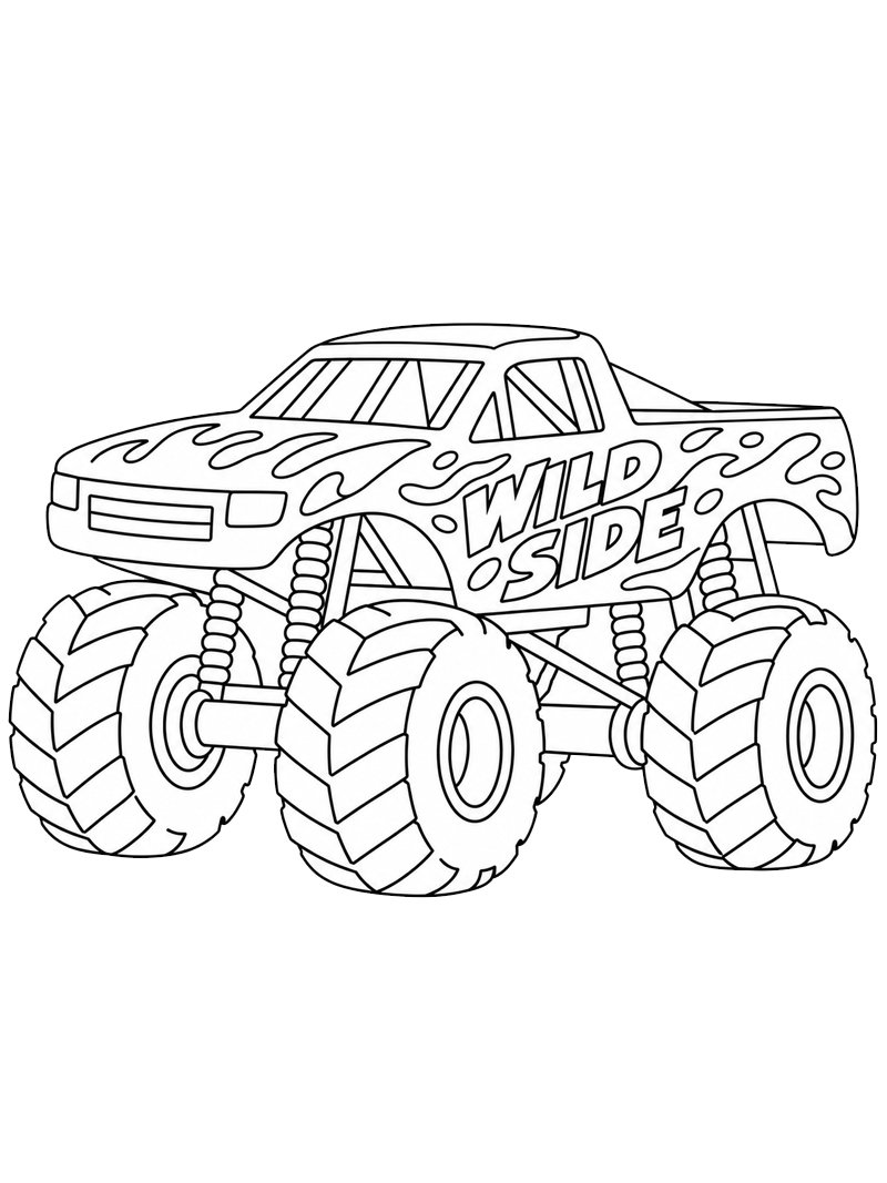 Wild Side Monster truck Tegninger Wild Side Monster truck Tegninger
