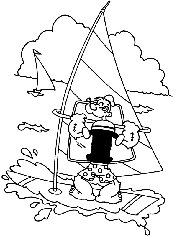 Windsurfer Skipper Skræk Tegninger Windsurfer Skipper Skræk Tegninger