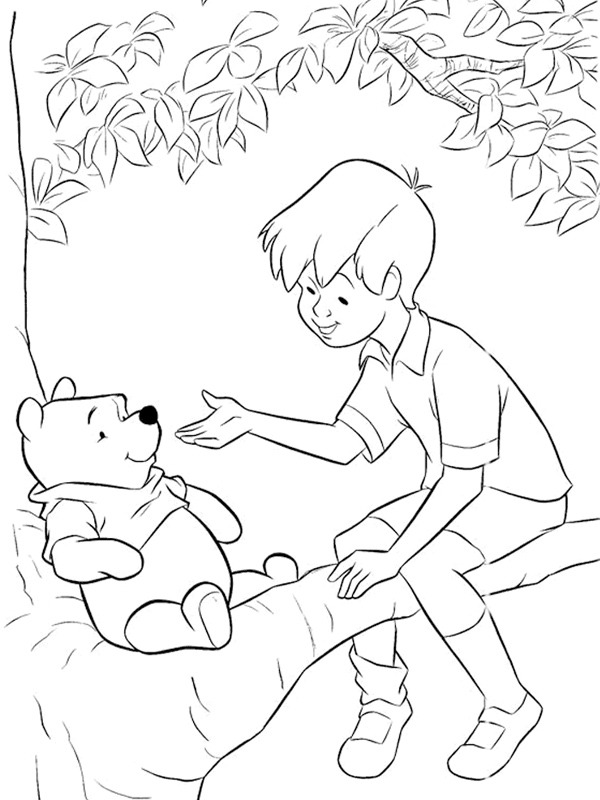 Peter Plys og Christopher Robin Tegninger Peter Plys og Christopher Robin Tegninger