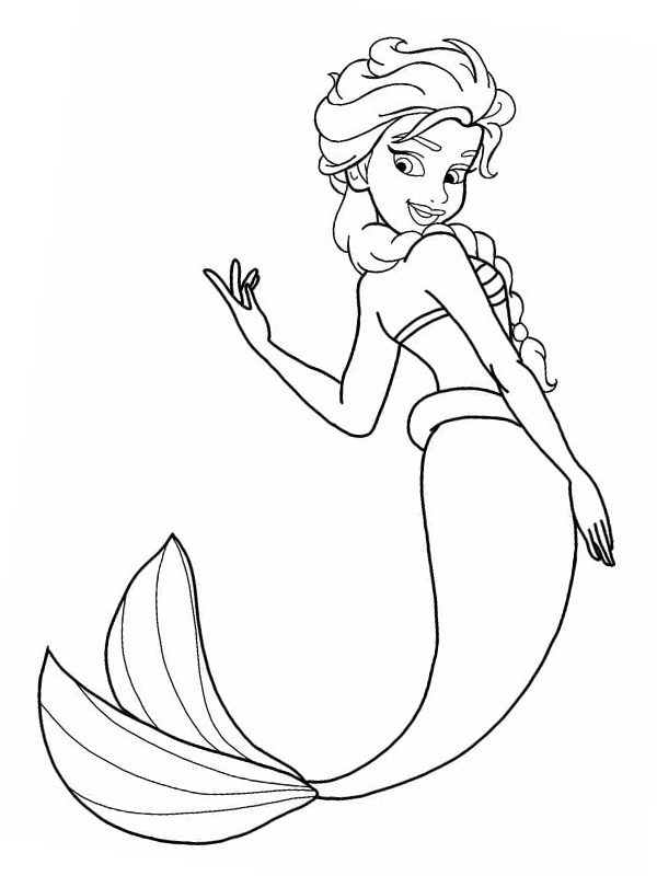 Havfrue Elsa Tegninger Havfrue Elsa Tegninger