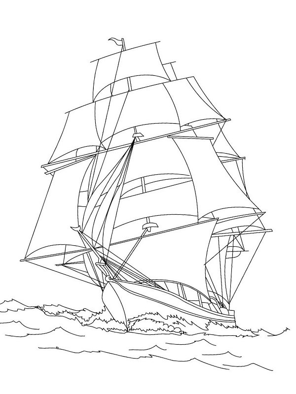 Sejlskib Tegninger